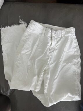 Frank & Eileen White Linen Pants